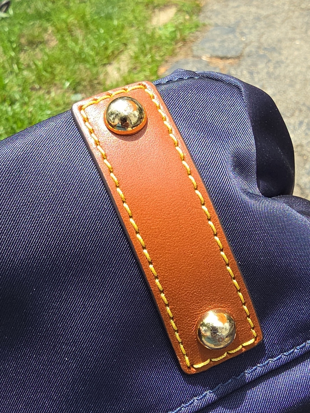 Dooney & Bourke Navy Blue Nylon And Leather Wayfairer Foldover Crossbody Bag EUC - Picture 13 of 13
